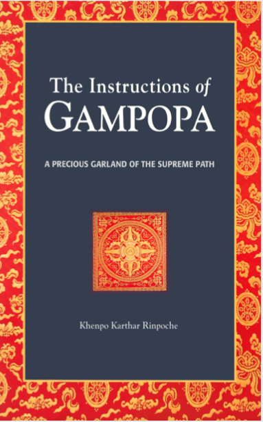 (image for) Instructions of Gampopa by Khenpo Karthar (PDF)
